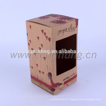 custom kraft paper box with window